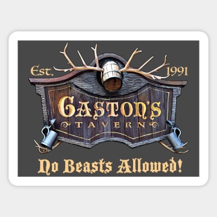 Gaston's Tavern Sign Sticker